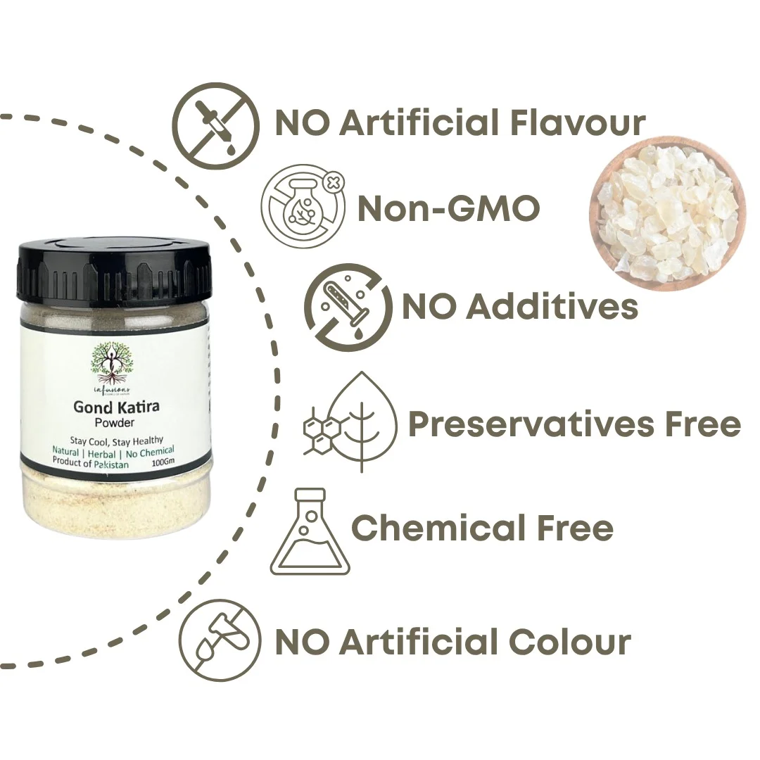 Gond Katira 100% natural pure quality seals - chemical-free, non-GMO and preservative-free
