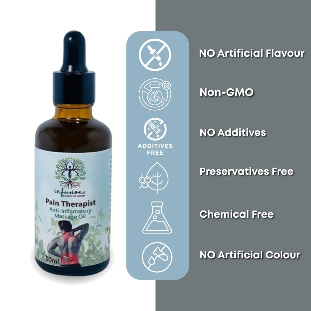 Pain Therapist 100% pure cold-pressed quality seals - chemical-free, unrefined and natural