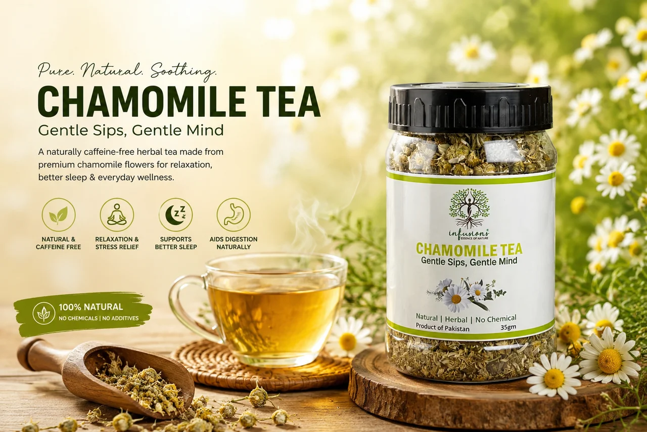 Chamomile Tea in Pakistan: The Gentle Herbal Tea for Relaxation, Better Bedtime & Everyday Wellness