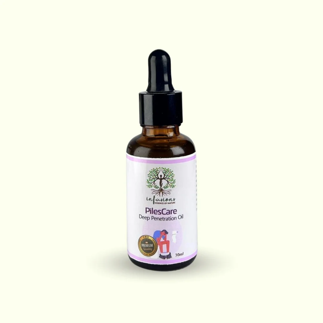Piles Care Oil – Natural Herbal Relief for Hemorrhoids by Infusions Pakistan