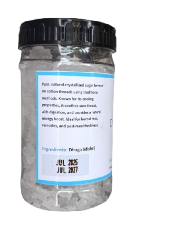“Infusions Dhaga Mishri (Rock Sugar) – 300 g jar of pure, chemical-free rock sugar crystals”